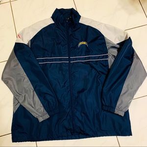 Los Angeles Chargers navy windbreaker jacket